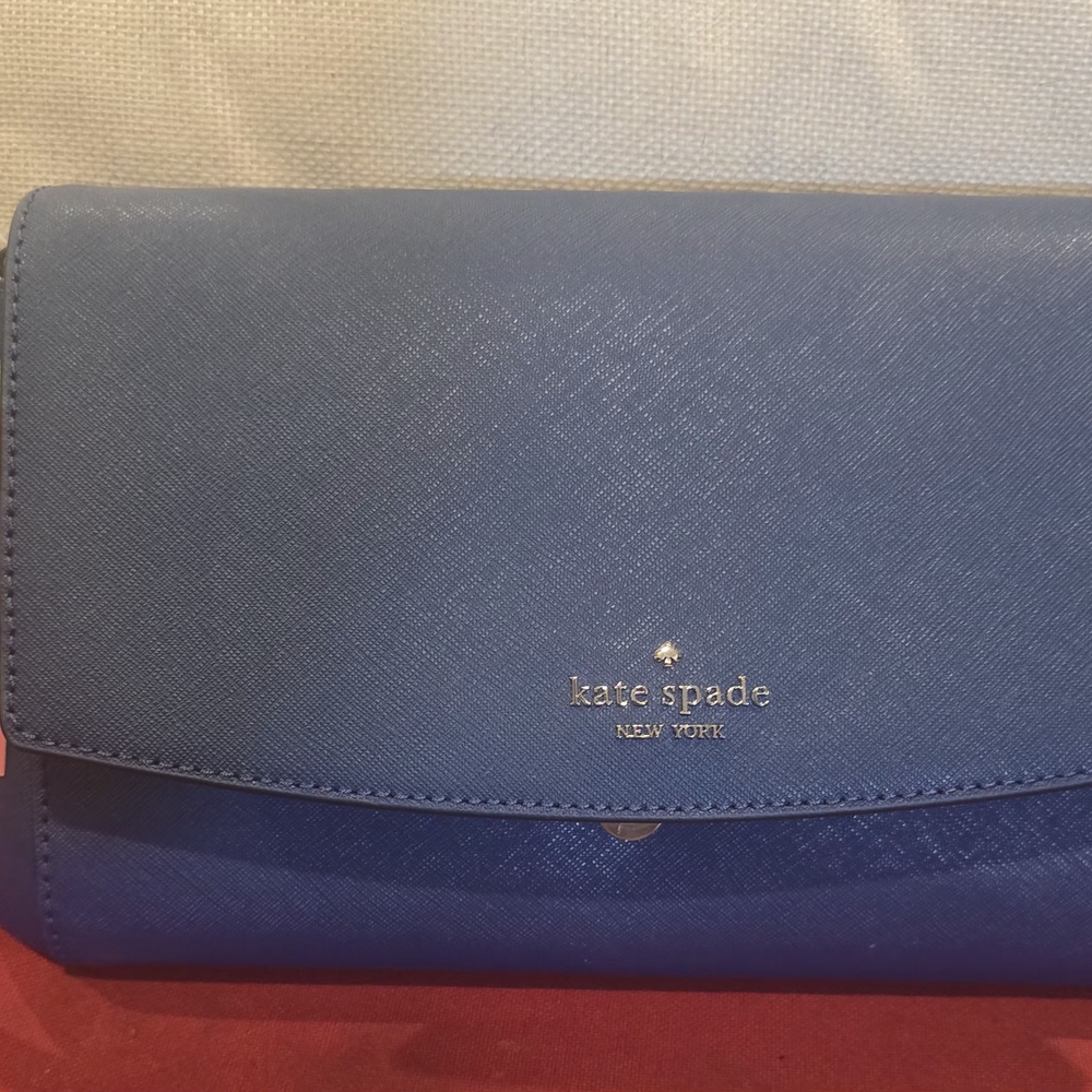 Kate Spade Blue Clutch